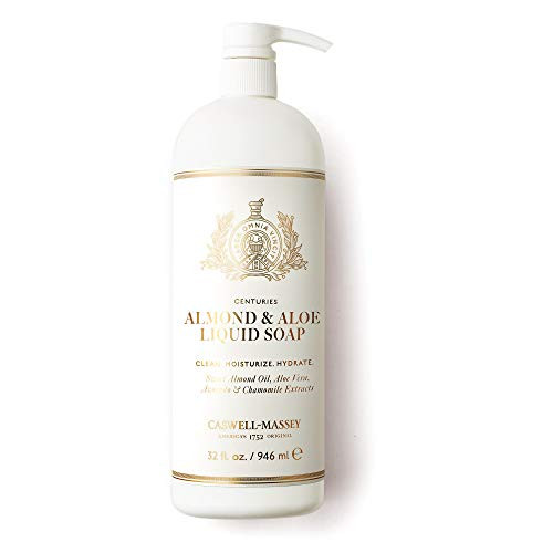 Caswell-Massey Almond and Aloe Liquid Soap  Natural Hand Wash Made in the USA  32 oz_