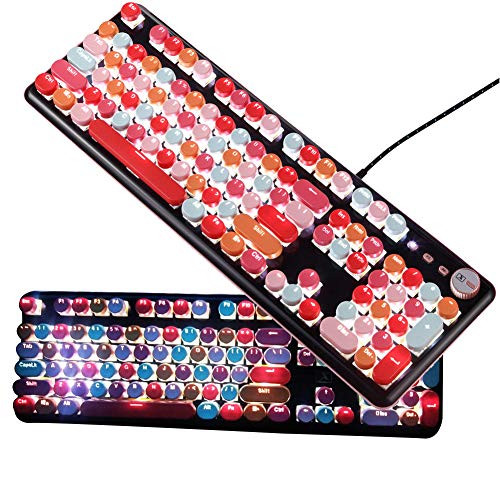 Led Keyboard Usb LED Backlit Keyboard 104-key USB Keyboard Wired Mechanical Keyboard ...