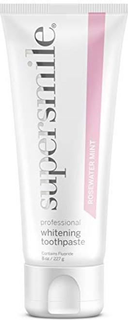 Supersmile Professional Teeth Whitening Toothpaste with Fluoride Rosewater 8 oz