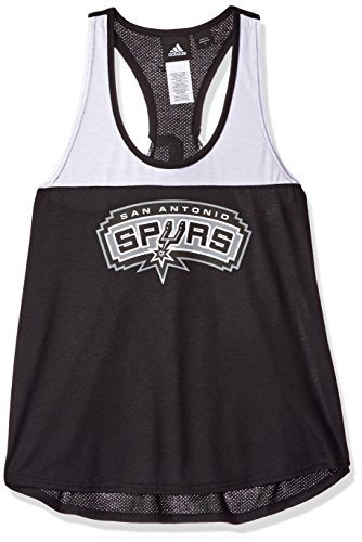 NBA San Antonio Spurs Womens Color Block Tank Top Medium Black