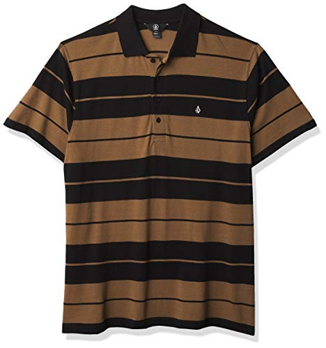 Volcom Mens Olmos Short Sleeve Polo Shirt Sanddune X-Large