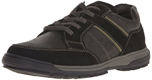 Nunn Bush Mens Layton Moc Toe Sport Oxford Charcoal 8 W US