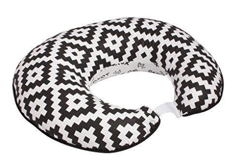 Bacati Love Nursing Pillow Cover BlackWhite LOBKHUG