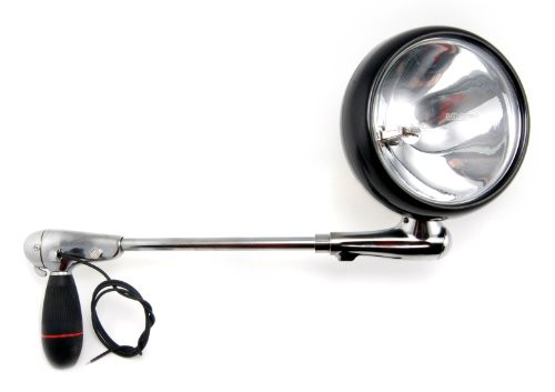 Unity 205051-0002 6 Diameter x 100W Passenger Side Post-Mount Spotlight with Black Head for Chevrolet Impala