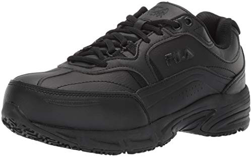 Fila Mens Memory Workshift Slip Resistant Steel Toe Work Shoes Hiking Black 8_5 D US