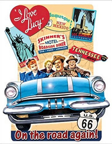 Tin Sign "Lucy - On the Road Again"