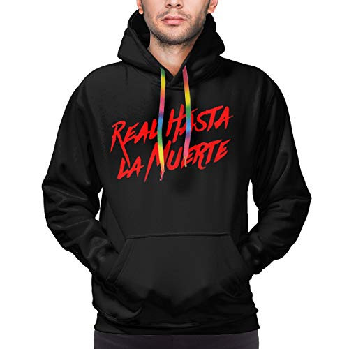 Puppylol Mens Hoodie Hooded Anuel Aa - Real Hasta La Muerte Pullover Pocket Hoodie Hooded Small Black Puppylol Mens Hoodie Hooded Anuel Aa - Real Hasta La Muerte Pullover Pocket Hoodie Hooded Small Black