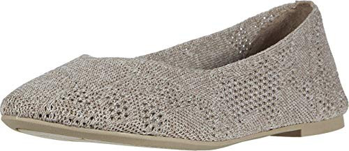 Skechers Womens Cleo-Knitty City Taupe 7 B M