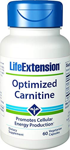 Life Extension Optimized Carnitine Promotes Heart and Brain Health 60 Capsules - 2 Pack