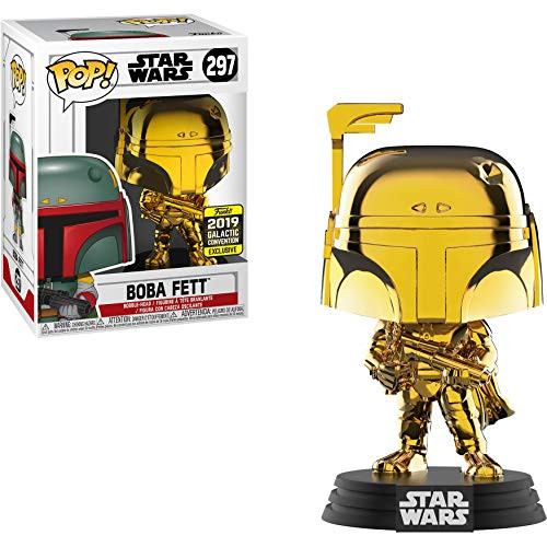 Funko Boba Fett 2019 Galactic Con Exc Pop Vinyl Figure   1 Compatible Graphic Protector Bundle 37641 - B
