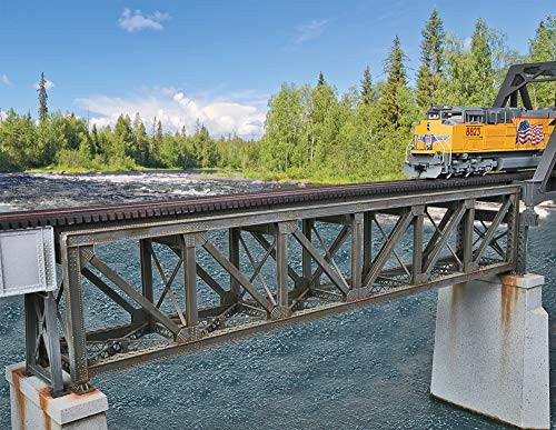 Walthers Trainline 109 Single-Track Pratt Deck Truss Railroad Bridge - Kit Train Collectable Train