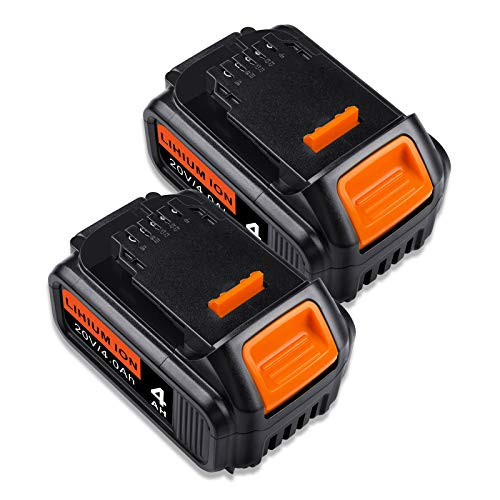 Cordless Power Tool Replacement Battery for DEWALT DCB205-2 20V Lithium Ion 4_0AH DCB200 DCB204 Battery Pack with LED Indicator 2