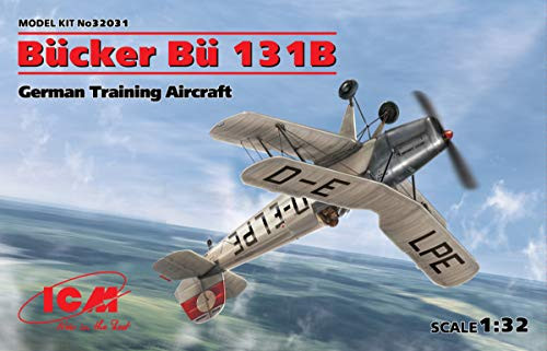 ICM 32031 BUcker Bu-131B German Training Aircraft 132 Scale Plastic Model Kit