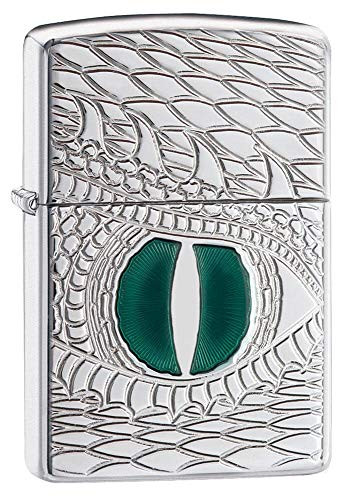 Zippo Armor Dragons Eye Pocket Lighter High Polish Chrome One Size
