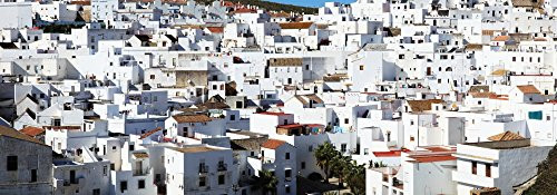 Posterazzi View Of A City Of Whitewashed Buildings Vejer De La Frontera Andalucia Spain Poster Print 44 x 15