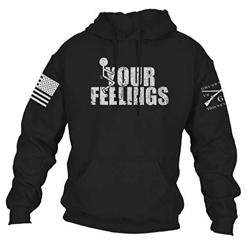 Grunt Style Your Feelings Hoodie T-Shirt - 3XLarge Black
