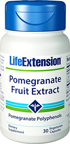Life Extension - Pomegranate Extract Caps - 30 Vcaps Pack of 4