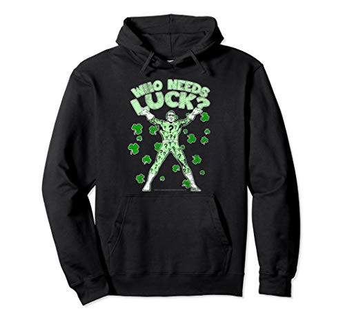 DC Comics The Riddler Who Needs Luck Pullover Hoodie