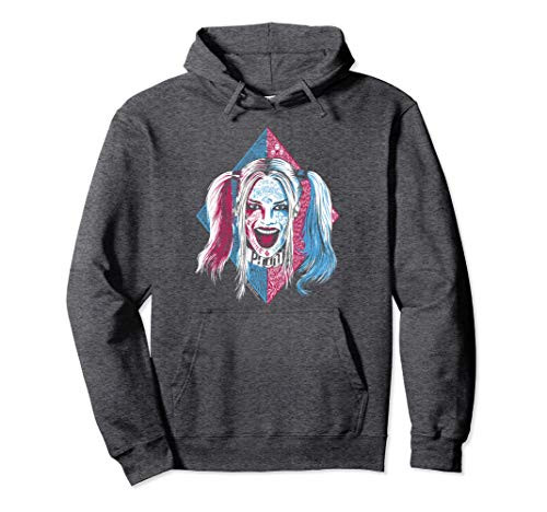 Suicide Squad Harley Quinn Puddin Portrait Pullover Hoodie Suicide Squad Harley Quinn Puddin Portrait Pullover Hoodie