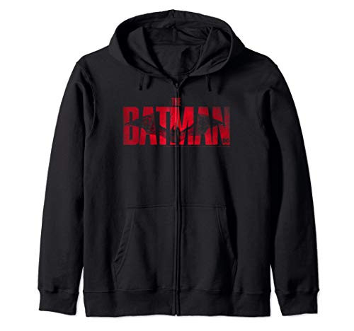 DC Fandome The Batman Red Logo Zip Hoodie