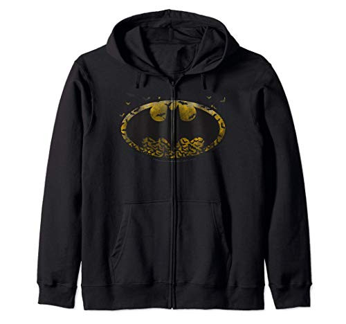 DC Comics Batman Dark Bat Fill Classic Logo Zip Hoodie
