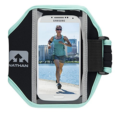 Nathan Super 5K Armband, Black/Cockatoo