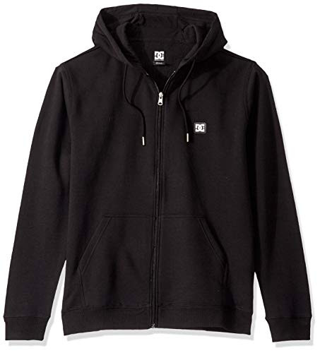 DC Mens Rebel Zip UP Fleece 3 Black S
