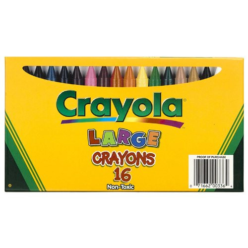 CRAYOLA LLC CRAYOLA LARGE SIZE CRAYON 16PK Set of 12