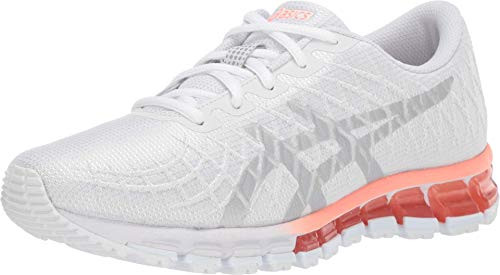 ASICS Womens Gel-Quantum 180 4 Running Shoes 9M WhiteSilver