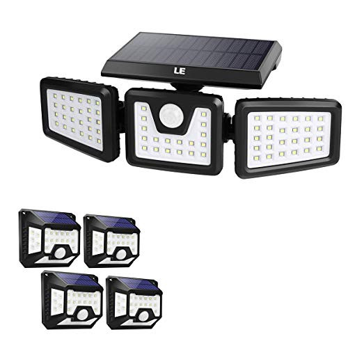 Bundle  2 Items 32 LED Motion Sensor Solar Lights 4 Pack   3 Head Motion Sensor Solar Lights Waterproof Wireless Wall Lights for Porch Yard Garage Pathway and More