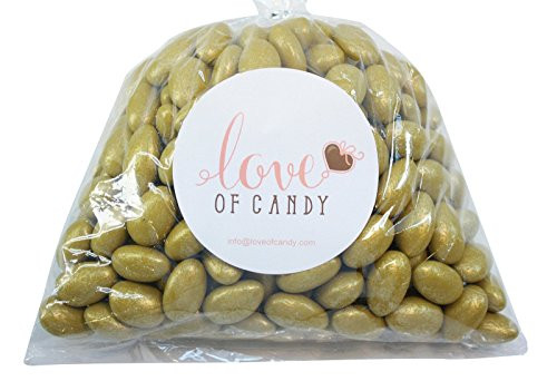 Love of Candy Bulk Candy - Gold Jordan Almonds - 2lb Bag Love of Candy Bulk Candy - Gold Jordan Almonds - 2lb Bag