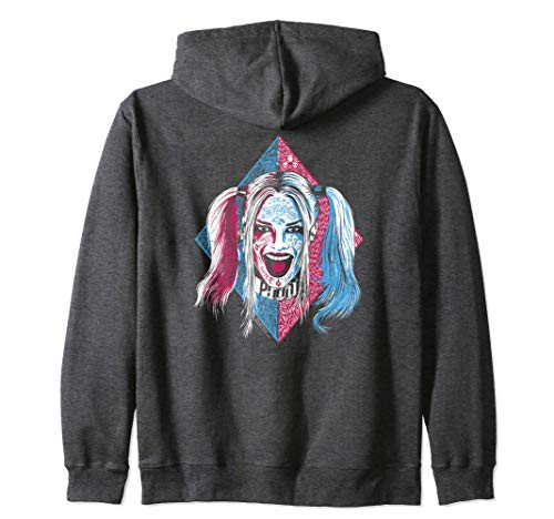 Suicide Squad Harley Quinn Puddin Portrait Zip Hoodie