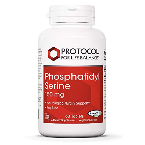 Protocol For Life Balance - Phosphatidyl Serine 150 mg - Promotes Neurological and Cognitive Function with Cellular Structure Support - Soy Free Source - 60 Tablets Protocol For Life Balance - Phosphatidyl Serine 150 mg - Promotes Neurological and Cognitive Function with Cellular Structure Support - Soy Free Source - 60 Tablets