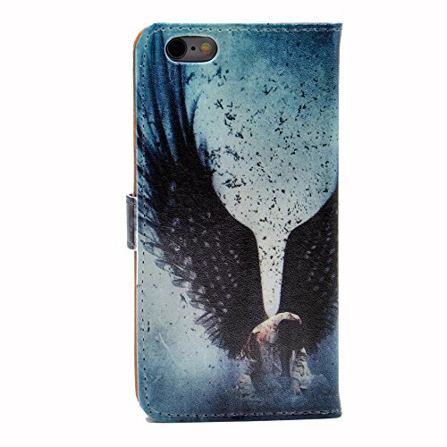 Supernatural Art Pattern Slim Wallet Card Flip Stand Leather Pouch Case Cover For Apple iphone 6 6S
