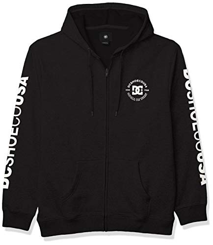 DC APPAREL Mens Star Pilot Fleece Zip Black XX-Large