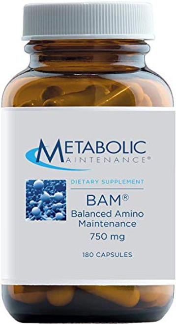Metabolic Maintenance BAM Balanced Amino Maintenance - Free Form Amino Acid Supplement with Vitamin B6 Chromium - Energy Detox Mood Support Promotes Muscles Protein Synthesis 180 Capsules Metabolic Maintenance BAM Balanced Amino Maintenance - Free Form Amino Acid Supplement with Vitamin B6 Chromium - Energy Detox Mood Support Promotes Muscles Protein Synthesis 180 Capsules