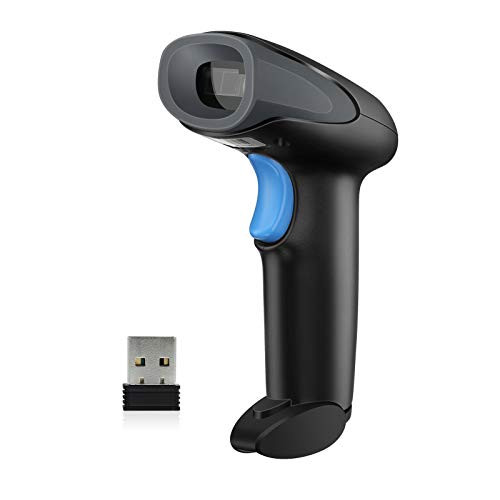 Eyoyo 2D Bluetooth Barcode Scanner Handheld Wireless USB Wired Barcode Reader with 1D QR Screen Scanning Auto Sensing for Inventory Management Support iOS Android