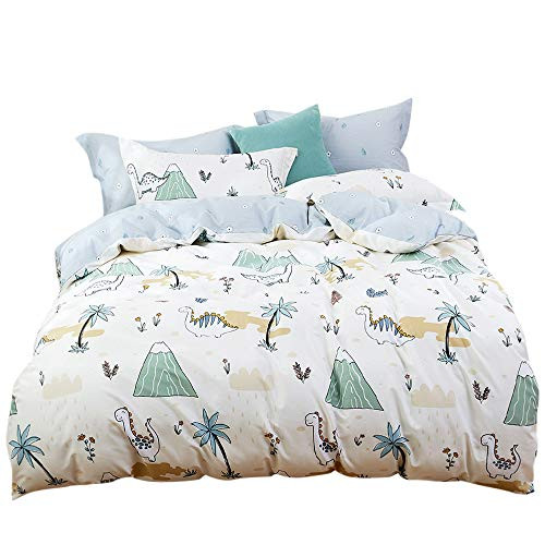 OTOB Dinosaur Boys Bedding Sets Twin Duvet Cover Sets 3 Pieces for Girls Adults Children Bed Set with 2 Pillow Shams Twin Kawaii Dinosaur Park OTOB Dinosaur Boys Bedding Sets Twin Duvet Cover Sets 3 Pieces for Girls Adults Children Bed Set with 2 Pillow Shams Twin Kawaii Dinosaur Park