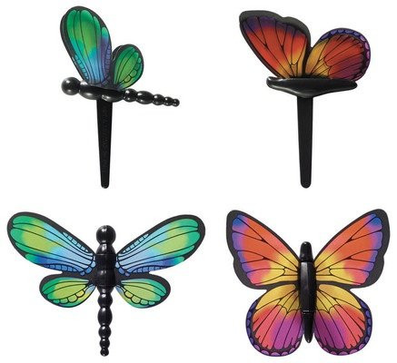 Dragonfly and Butterfly Cupcake Picks - 12 ct by Bakery Supplies