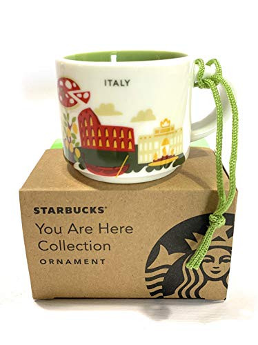 Starbucks Italy You Are Here YAH Espresso Shot Coffee Ornament Mug 2oz