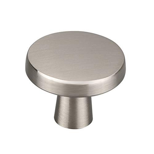 homdiy Cabinet Knobs Brushed Nickel - 25 Pack Drawer Knobs LS5310 Solid Kitchen Cabinet Knobs for Dresser Drawers