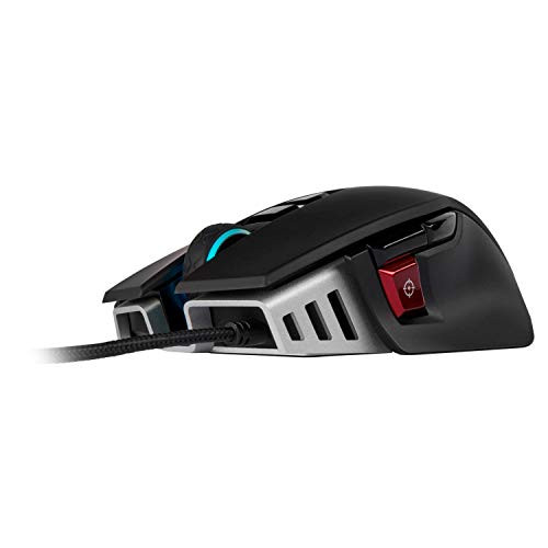 Corsair M65 RGB Elite  Wired FPS and MOBA Gaming Mouse  Adjustable Weight and Balance  Durable Aluminum Frame  18000 DPI Optical Sensor