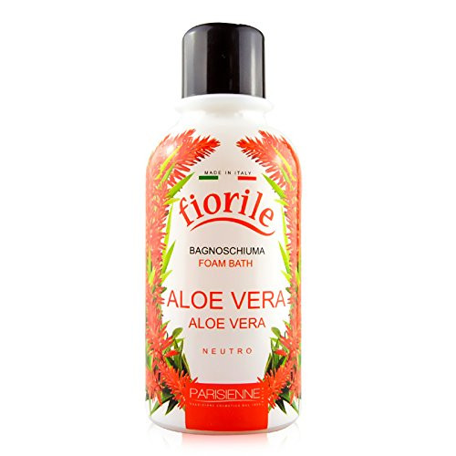 Parisienne: "Fiorile" Aloe Vera Bath Foam * 33,8 Fluid Ounce (1000ml) Bottle * [ Italian Import ]