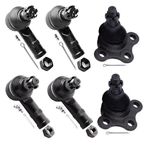 Scitoo 6Pc Upper Ball Joint Inner Outer Tie Rod Ends Front Steering fit Isuzu Trooper 4WD 1995-2002