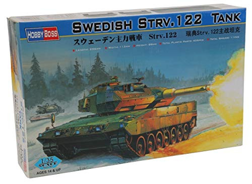 Hobby Boss 135 Scale Swedish Strv_122 Tank - Plastic Model Building Set  82404