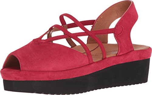 LAmour des Pieds Womens Adelais Red Suede 9