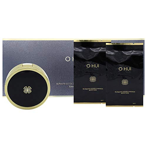 O HUI Ultimate Cover Cushion Moisture Special Set  01 Milk Beige 15g15g