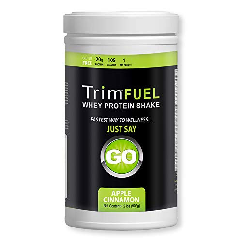 Trim Fuel Apple Cinnamon Protein Shake - Whey Protein Isolate Powder Perfect for Weight Loss and General Nutrition 907g 30 Servings