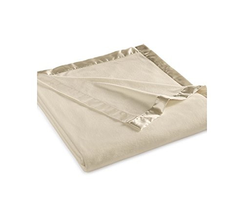 Martha Stewart Easy Care Soft Fleece Blanket King Camel Tan