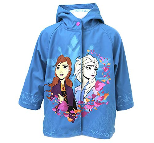 Western Chief Girls Frozen 2 Rain Jacket with Anna and Elsa Turquoise 5